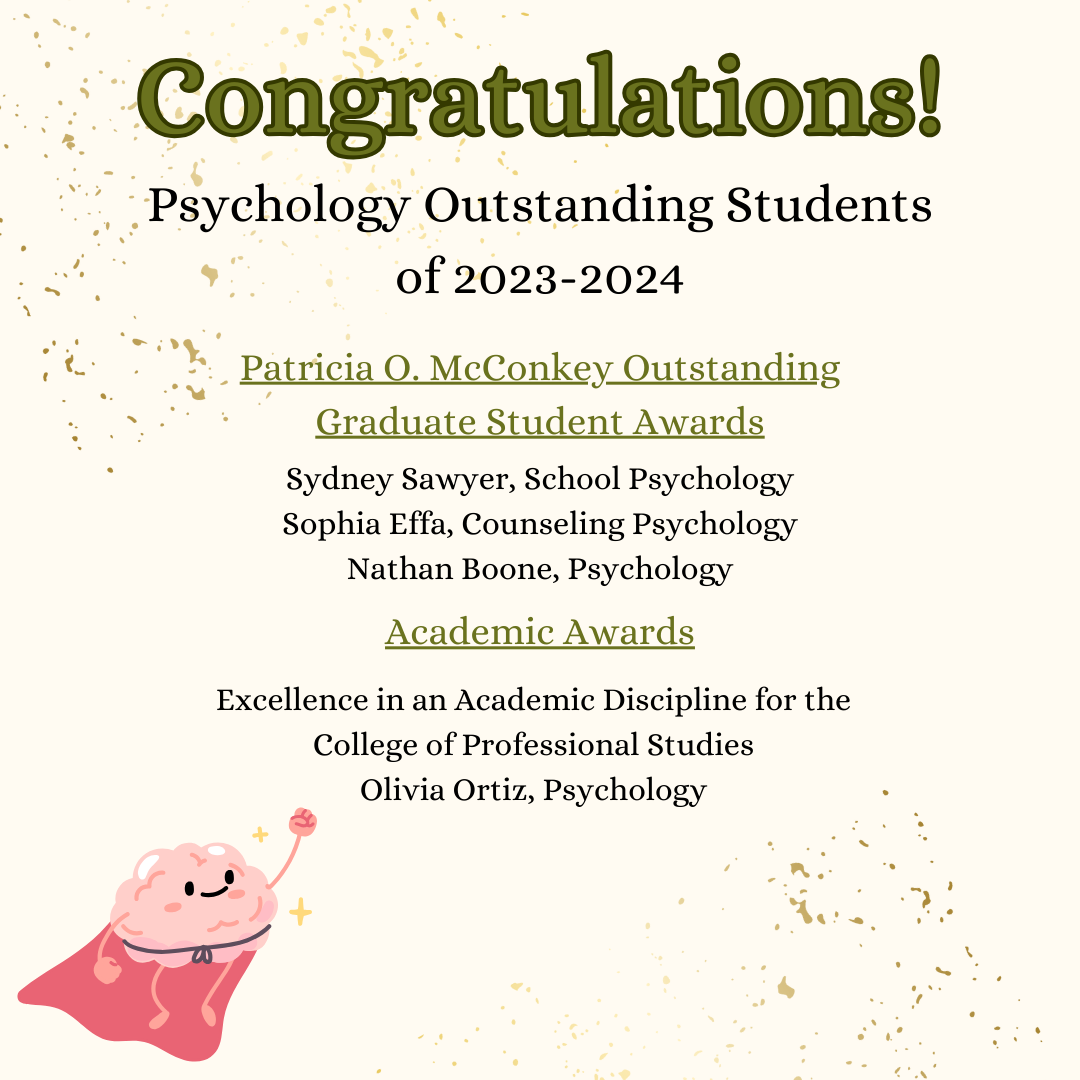 Outstanding Psychology Student Awards 2023-2024