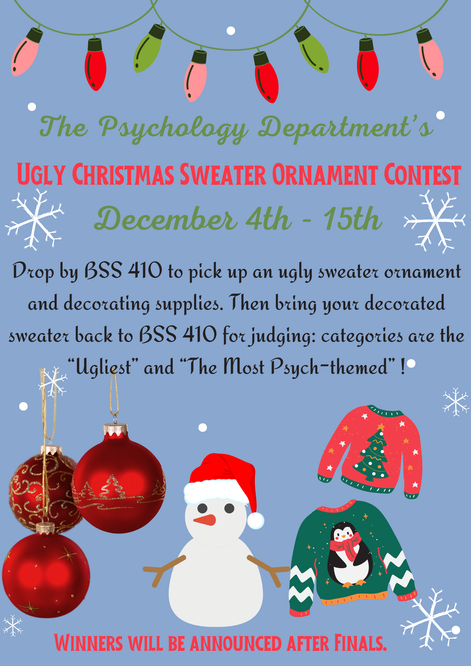 Ugly sweater Contest